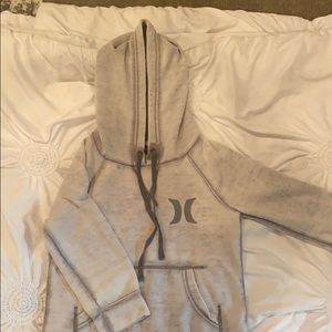 Cropped half sleeved hoodie